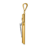14k Two-Tone Polished Jesus Crucifix Pendant - K6-0B2FC801-3226
