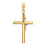 14k Two-Tone Polished Jesus Crucifix Pendant - K6-0B2FC801-3226