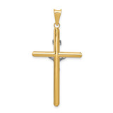 14k Two-Tone Polished Jesus Crucifix Pendant - K6-7B1D49FF-5305