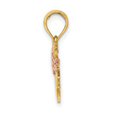 14k Two-Tone Rocking Horse w/ Saddle Charm