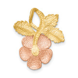 14k Two-tone Rose Chain Slide - D6-95CAFFD6-2430