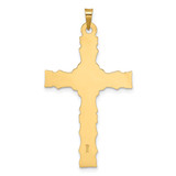 14k Two-tone Solid INRI Crucifix Pendant - XR-8D07E974-8848