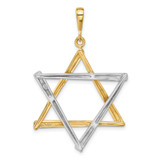 14k Two-tone Star Of David Pendant - CG-11FEEDA9-3375