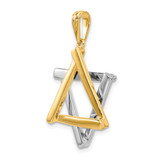 14k Two-tone Star Of David Pendant - CG-9DCC7114-3721