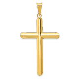 14K Two-Tone w/Rhodium Inri Crucifix Pendant - K3-A9FC5FC5-4675