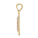 14k Two-tone w/White Rhodium D/C Lady of Guadalupe Pendant