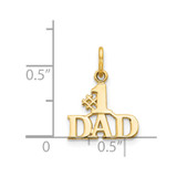 14k #1 DAD Charm - C3-C2BA8F27-4738