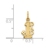 14k #1 DAD Charm - C3-D35BE1A4-1436