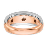 14k Two-tone White/Rose Gold IBGoodman Men's Diamond Ring Mounting - B6-97B91202-3277