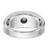 14k Two-tone White/Rose Gold IBGoodman Men's Satin Diamond Ring Mounting