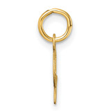 14K Uppercase Letter S Initial Charm