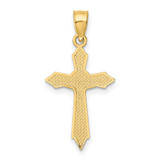 14K W/ Arrow Pointed Ends Crucifix Charm