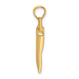 14K w/ Rhodium 3-D Cell Phone Charm