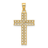 14K W/ Rhodium Cross Charm - K9-C697C7FA-3286