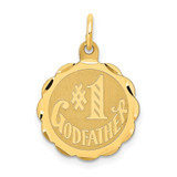 14K #1 GODFATHER Charm - XA-3C75678A-2340