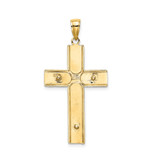 14K W/ Satin Finish Crucifix Charm