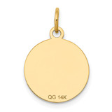 14k w/Enamel .027 Gauge Circular Engravable Disc Charm - XM-D0737A6D-1516