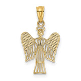 14k w/Rhodium Angel Pendant - RE-95EAC00A-8764