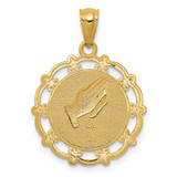 14K w/Rhodium Baptism Pendant - C4-E582B98E-5457