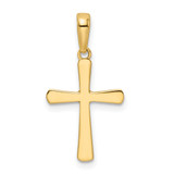 14K w/Rhodium D/C Cross Pendant - K9-4FF5FBCC-2388