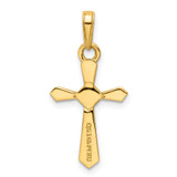 14K w/Rhodium D/C Cross Pendant - K9-F8DE17F7-5659