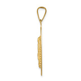 14K w/Rhodium D/C Lady Of Guadalupe Oval Pendant - K5-DB106C85-1403