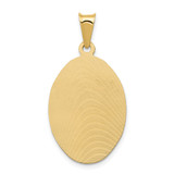 14K w/Rhodium D/C Lady Of Guadalupe Oval Pendant - K5-DB106C85-1403