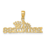 14K #1 PRINCESS Charm - D3-5C39A7F7-9101