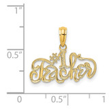 14K #1 TEACHER Charm - D4-A369B32D-7947