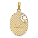 14k w/Rhodium YOU ARE MY SUNSHINE Cut-out Sun Charm