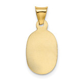 14K w/Rose and White Rhodium D/C Corpus Oval Pendant - K5-246E49B1-9212