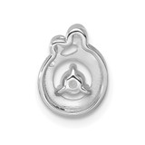 14k WG  1 Birthstone and Dia Mother/Child Chain Slide Semi-mount