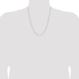 14k WG .8mm Forzantine Cable Chain - PE-A6082C13-1002