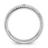 14k WG 1 Birthstone and Diamond Mother's Ring Semi-mount