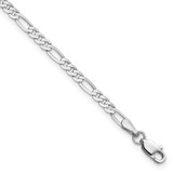 14k WG 2.75mm Flat Figaro Chain
