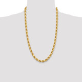 14k WG 7mm  D/C Rope with Fancy Lobster Clasp Chain - 05-46F3D10A-5910