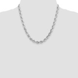 14k WG 7mm  D/C Rope with Fancy Lobster Clasp Chain - 05-EE2A487B-8264