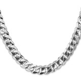 14k WG 9.5mm Flat Beveled Curb Chain - WF-BF45E16F-5392