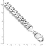 14k WG 9.5mm Flat Beveled Curb Chain - WF-F938AF1F-1150
