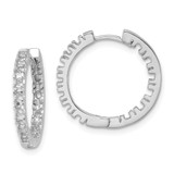 14k White Diamond Hinged Hoops Mountings - XE-71F458E1-4454
