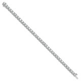 14k White Gold  12 1/2 carat Lab Grown Diamond VS/SI+ G+ Complete Tennis Bracelet