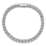 14k White Gold  12 1/2 carat Lab Grown Diamond VS/SI+ G+ Complete Tennis Bracelet