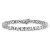 14k White Gold  14 carat Lab Grown Diamond VS/SI+ G+ Complete Tennis Bracelet