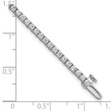 14k White Gold  2 3/4 carat Lab Grown Diamond VS/SI+ G+ Complete Tennis Bracelet