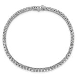 14k White Gold  2 3/4 carat Lab Grown Diamond VS+ F+ Complete Tennis Bracelet