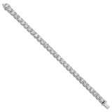 14k White Gold  22 1/2 carat Lab Grown Diamond VS+ F+ Complete Tennis Bracelet