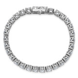 14k White Gold  22 1/2 carat Lab Grown Diamond VS+ F+ Complete Tennis Bracelet