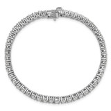 14k White Gold  7 carat Lab Grown Diamond VS/SI+ G+ Complete Tennis Bracelet