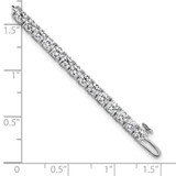 14k White Gold  7 carat Lab Grown Diamond VS/SI+ G+ Complete Tennis Bracelet