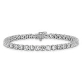 14k White Gold  9 carat Lab Grown Diamond VS/SI+ G+ Complete Tennis Bracelet